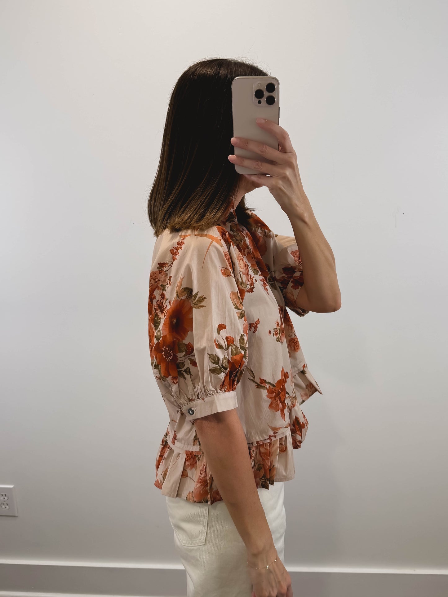 The Clementine Floral Top