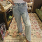 The Anna High Rise Wide Cuffed Jeans