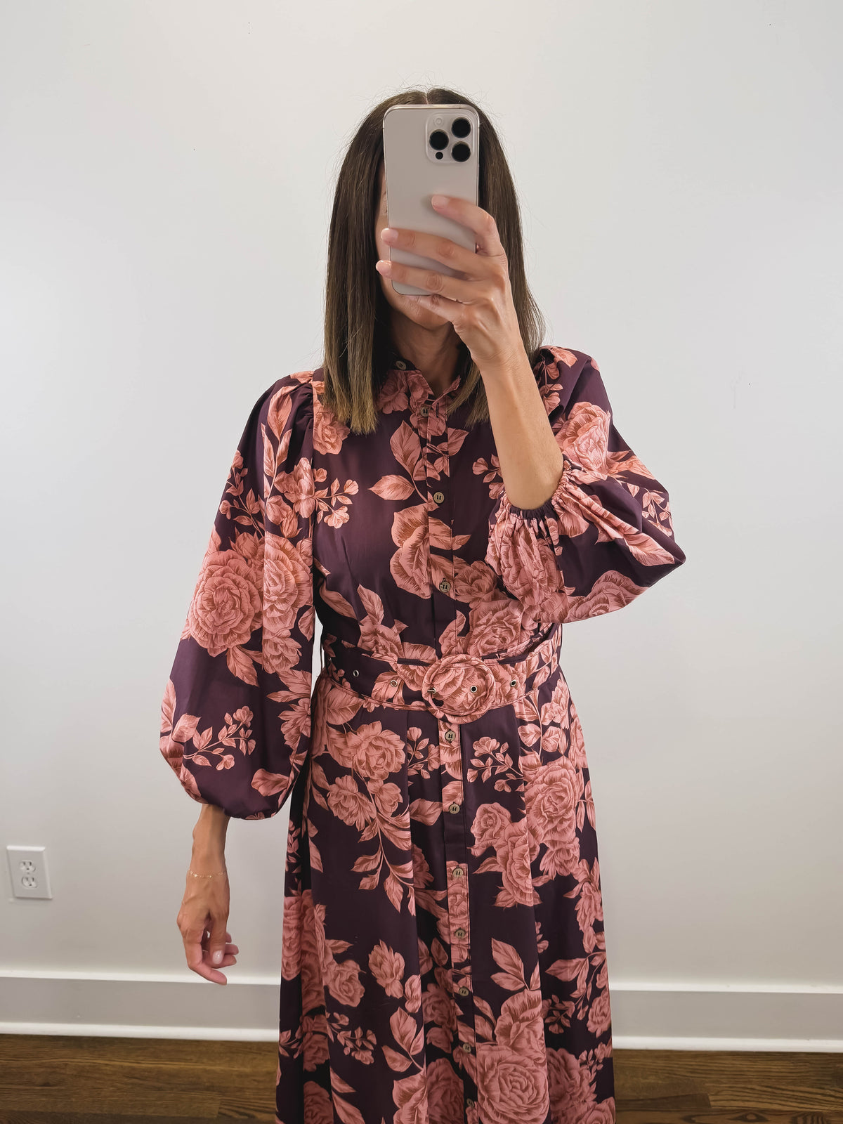 The Vineyard Rose Dress | Wine Floral Wedding Guest Maxi Dress