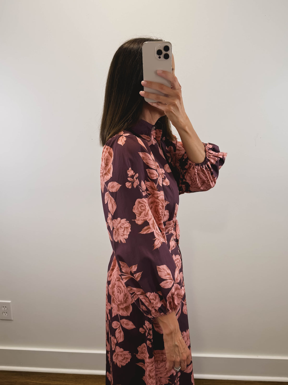 The Vineyard Rose Dress | Wine Floral Wedding Guest Maxi Dress