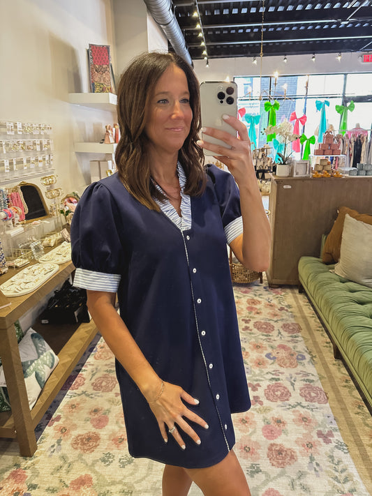 The Sharmon Navy Dress