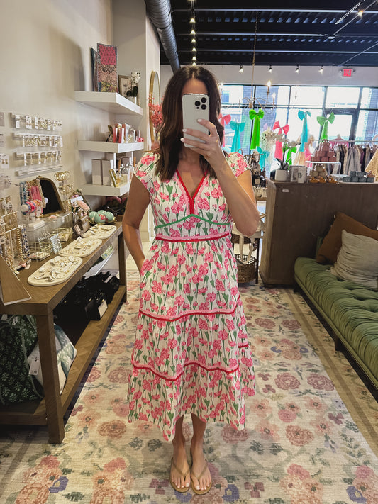 The Allison Dress in Pink