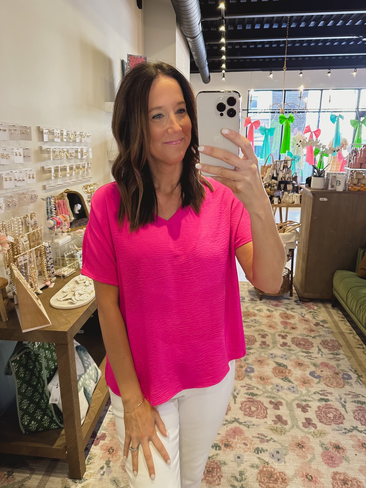 The Evian Top in Pink