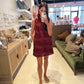 The Caroline Dress in Maroon