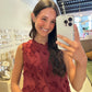 The Caroline Dress in Maroon