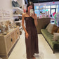 The Hazel Drop Dress in Brown