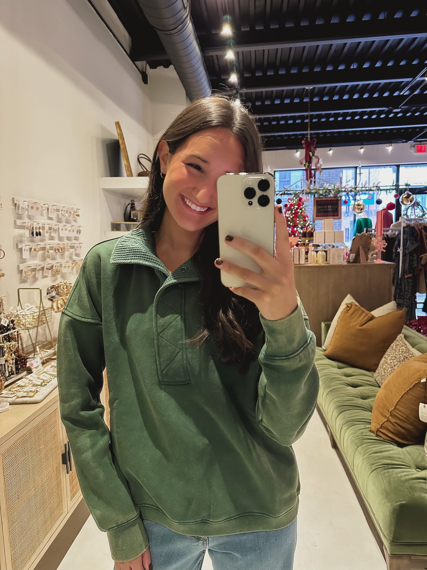 DOORBUSTER! The Green Pullover