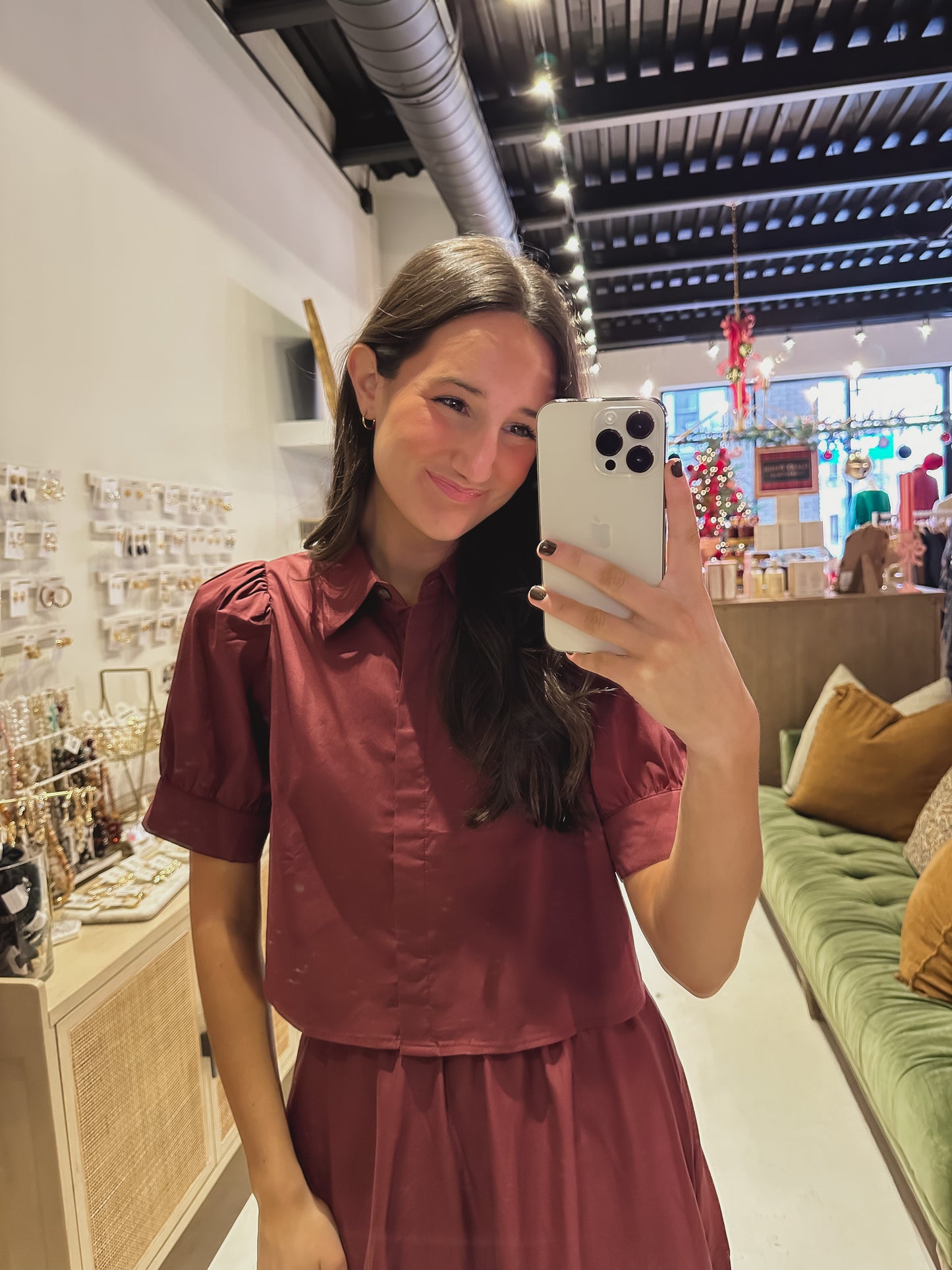 DOORBUSTER! Burgundy Top