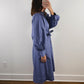 The Blue Whisper Dress | Dusty Blue Long Sleeve Midi Dress