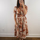 The Harvest Bloom Dress | Fall Floral Church Midi Dress
