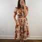 The Harvest Bloom Dress | Fall Floral Church Midi Dress
