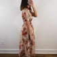 The Harvest Bloom Dress | Fall Floral Church Midi Dress