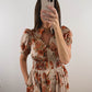 The Harvest Bloom Dress | Fall Floral Church Midi Dress