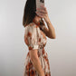 The Harvest Bloom Dress | Fall Floral Church Midi Dress
