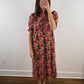 The Scarlett Dress | Red Floral Church Midi Dress
