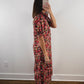 The Scarlett Dress | Red Floral Church Midi Dress