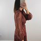 The Sedona Dress | Rust Paisley Wedding Guest Maxi Dress