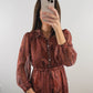 The Sedona Dress | Rust Paisley Wedding Guest Maxi Dress