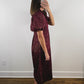 The Garnet Dress | Burgundy Wedding Guest Midi Dress