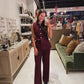 DOORBUSTER! Maroon Pleated Pants