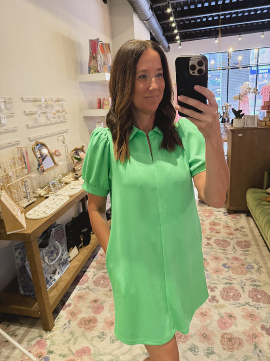 The Addison Dress in Green