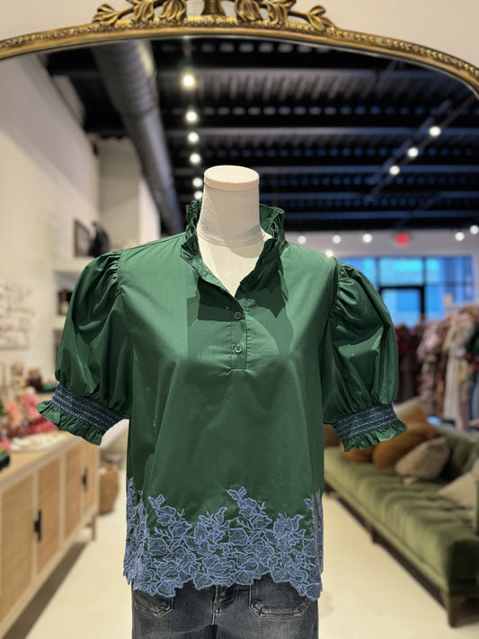The Esther Top in Green