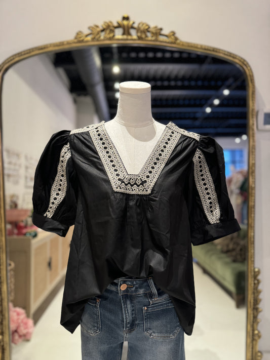 The Arden Top in Black