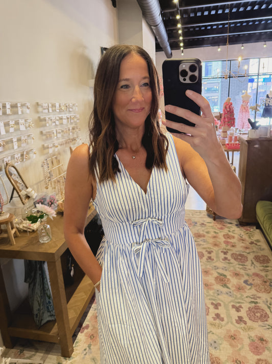 The Blue Skies Striped Dress