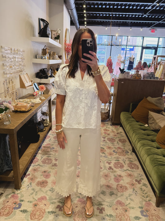 The Irene White Jeans