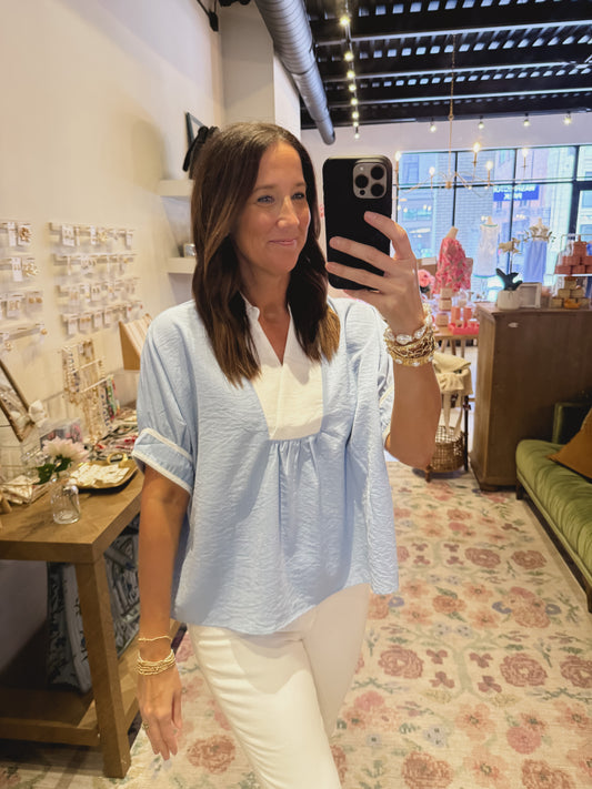 Soft Sky Blouse