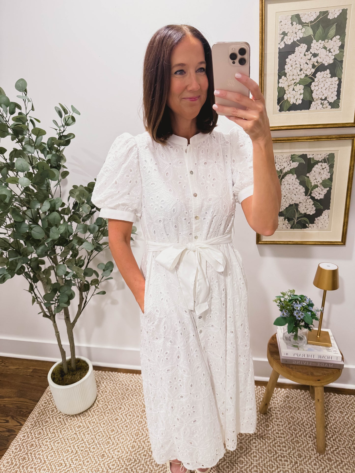 Sweet Magnolia Eyelet Dress