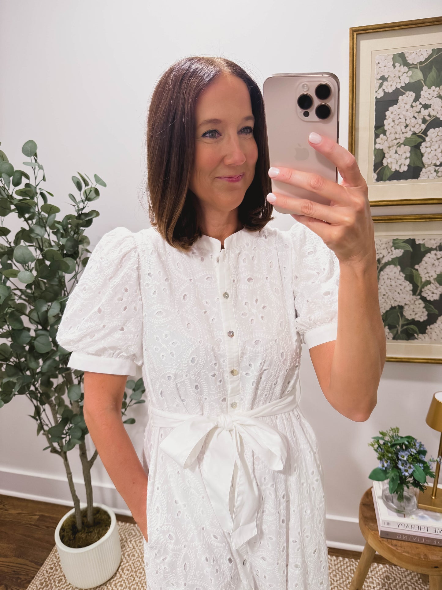 Sweet Magnolia Eyelet Dress