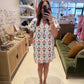 The Meadow Mosaic Dress in Blue and Pink