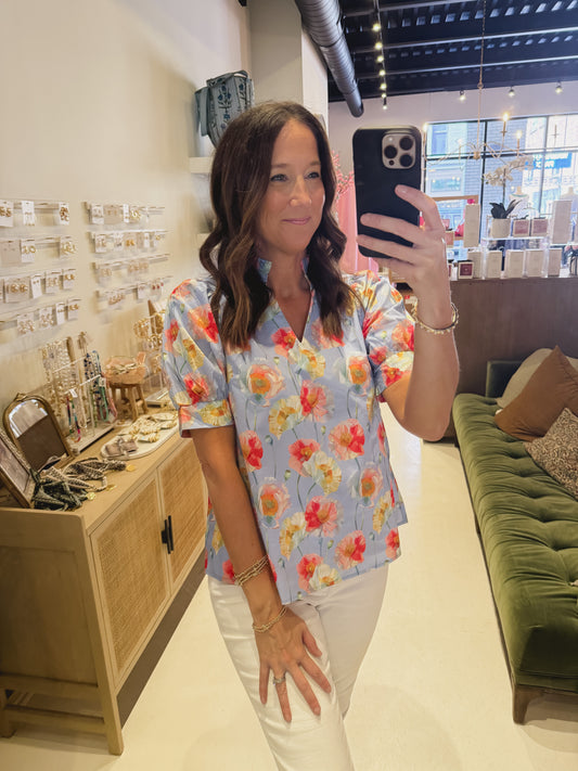 The Sunwashed Blooms Blouse