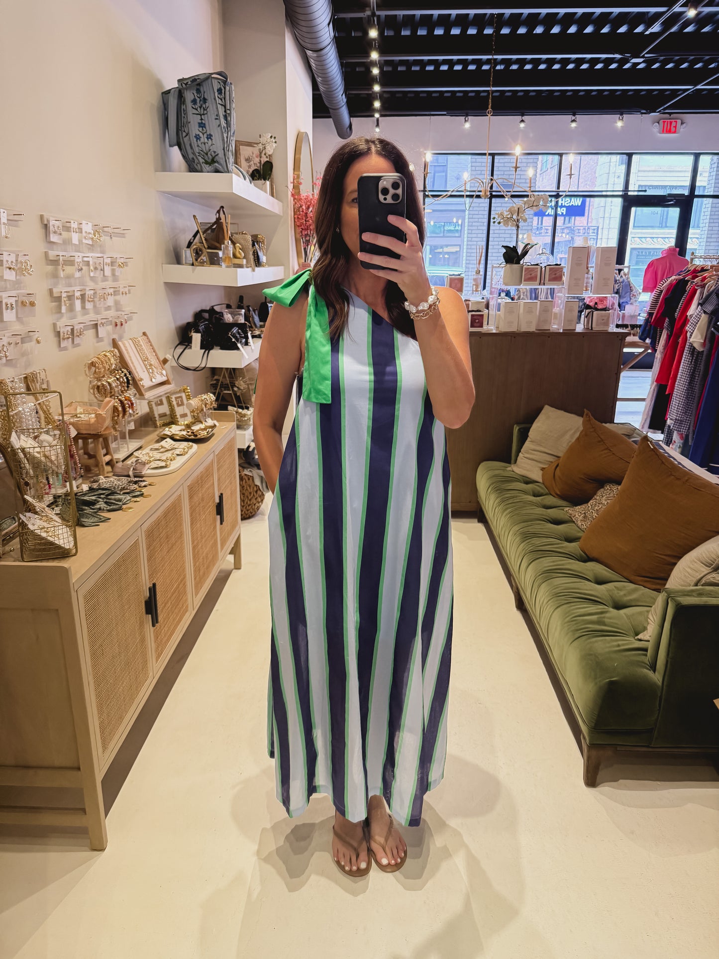 The Ribbon Striped Dress