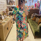 Bright Tropical Maxi Dress