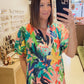 Bright Tropical Maxi Dress