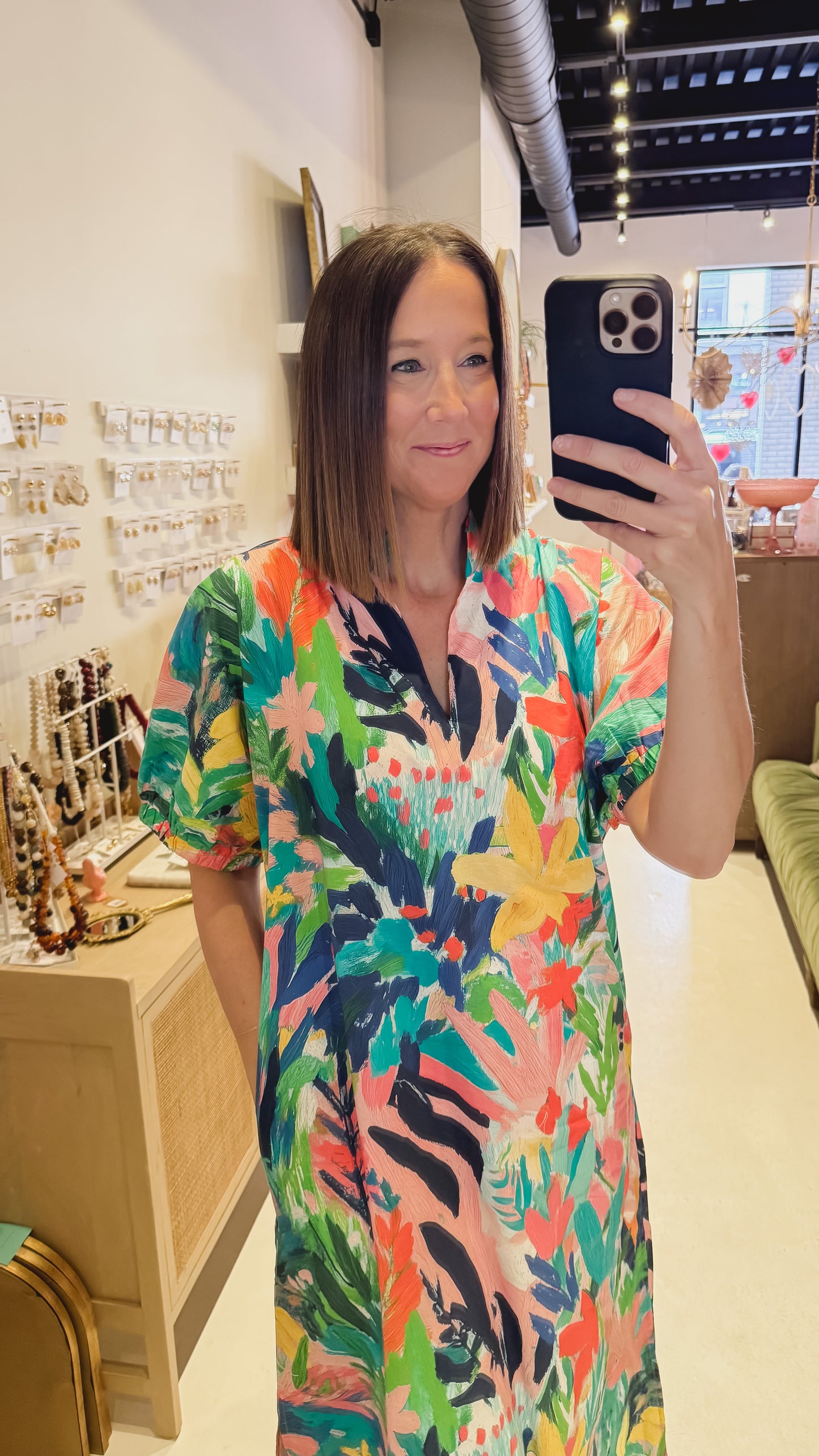 Bright Tropical Maxi Dress