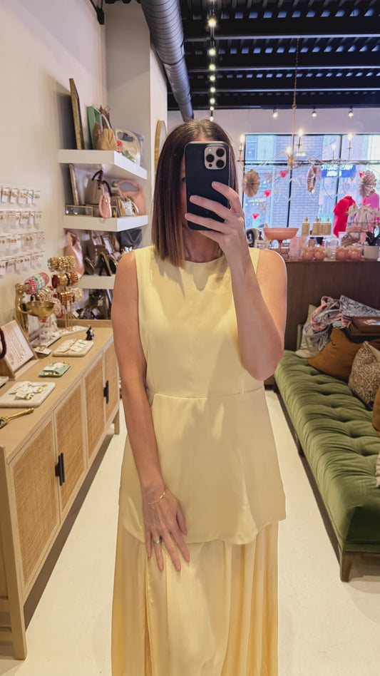 The Yellow Layered Dress