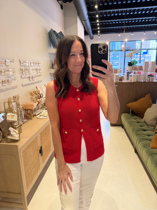 The Red Royal Sweater Vest