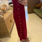 The Helen Dress in Maroon