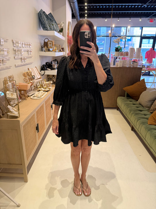 The Ruffle Noir Dress