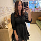The Ruffle Noir Dress