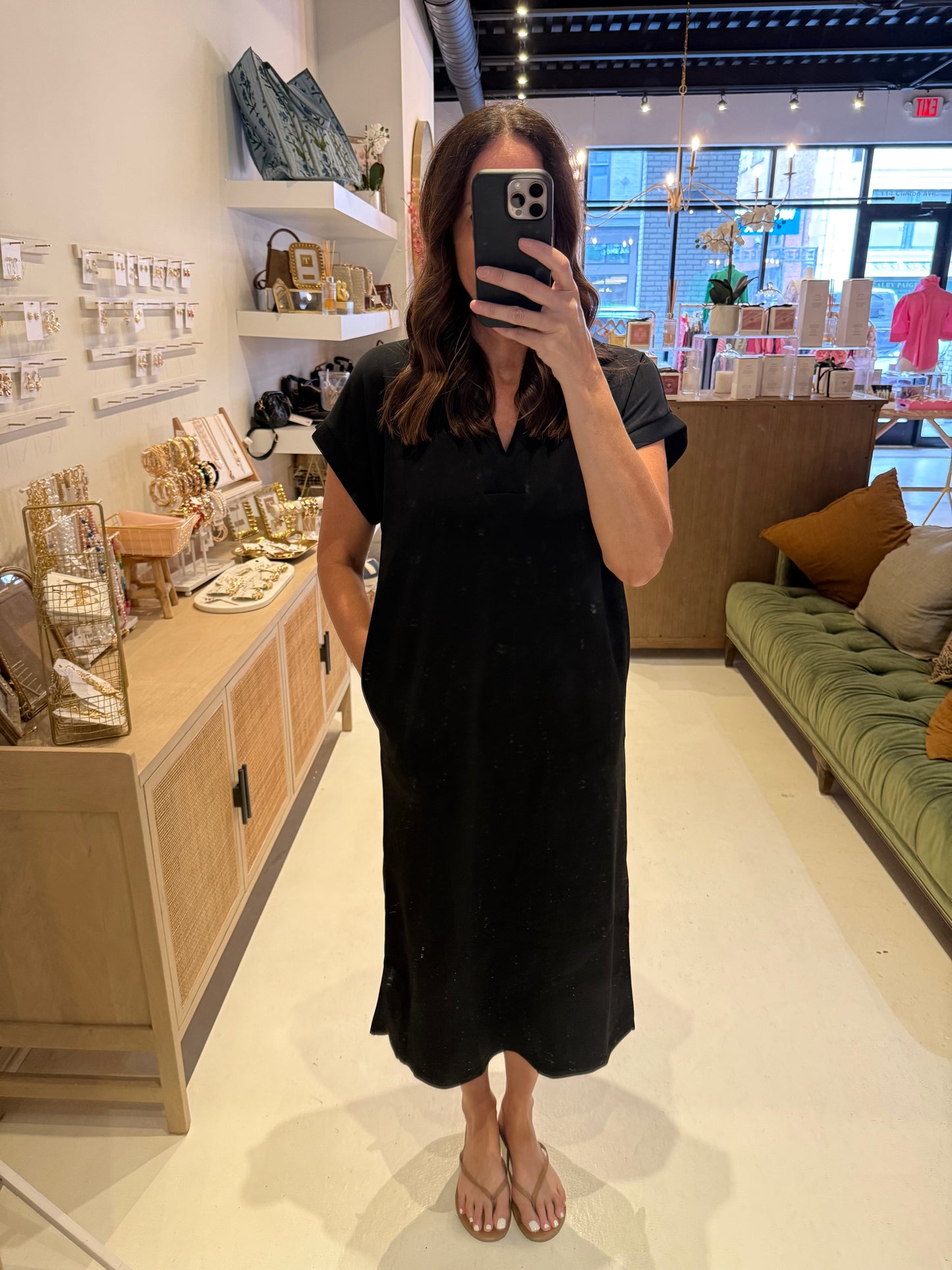 The Easy Hour Black Dress