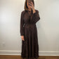 The Bourbon Dress | Brown Paisley Maxi Dress