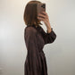 The Bourbon Dress | Brown Paisley Maxi Dress