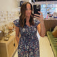 The Amber Garden in Navy Dress