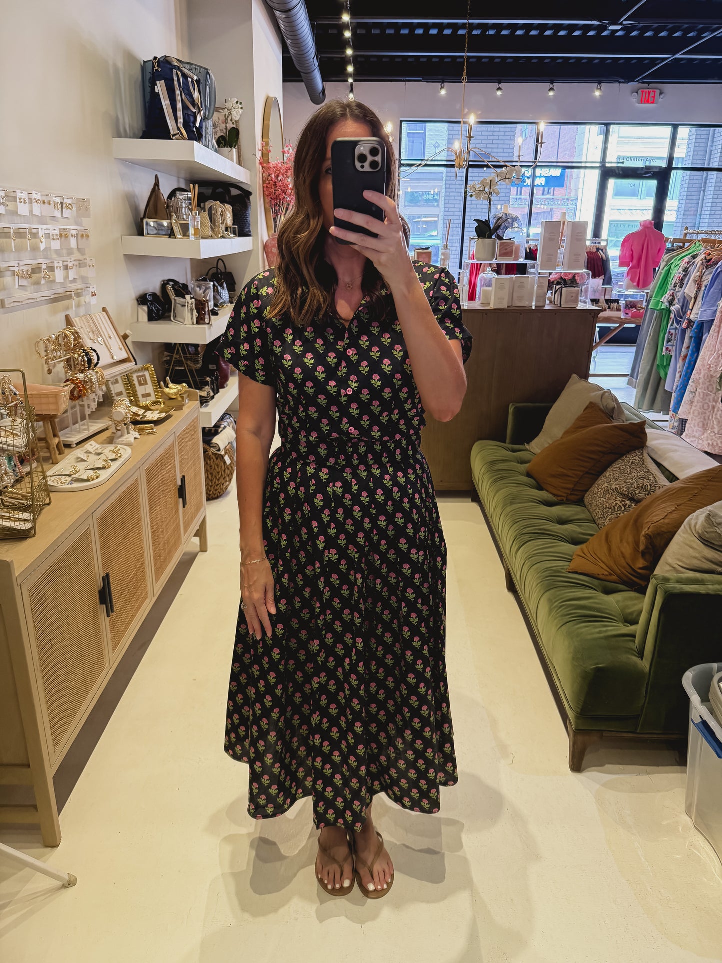 The Meadow Muse Set in Navy and Pink