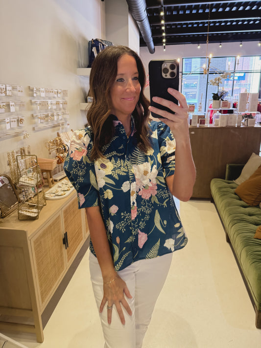 The Floral Foliage Top