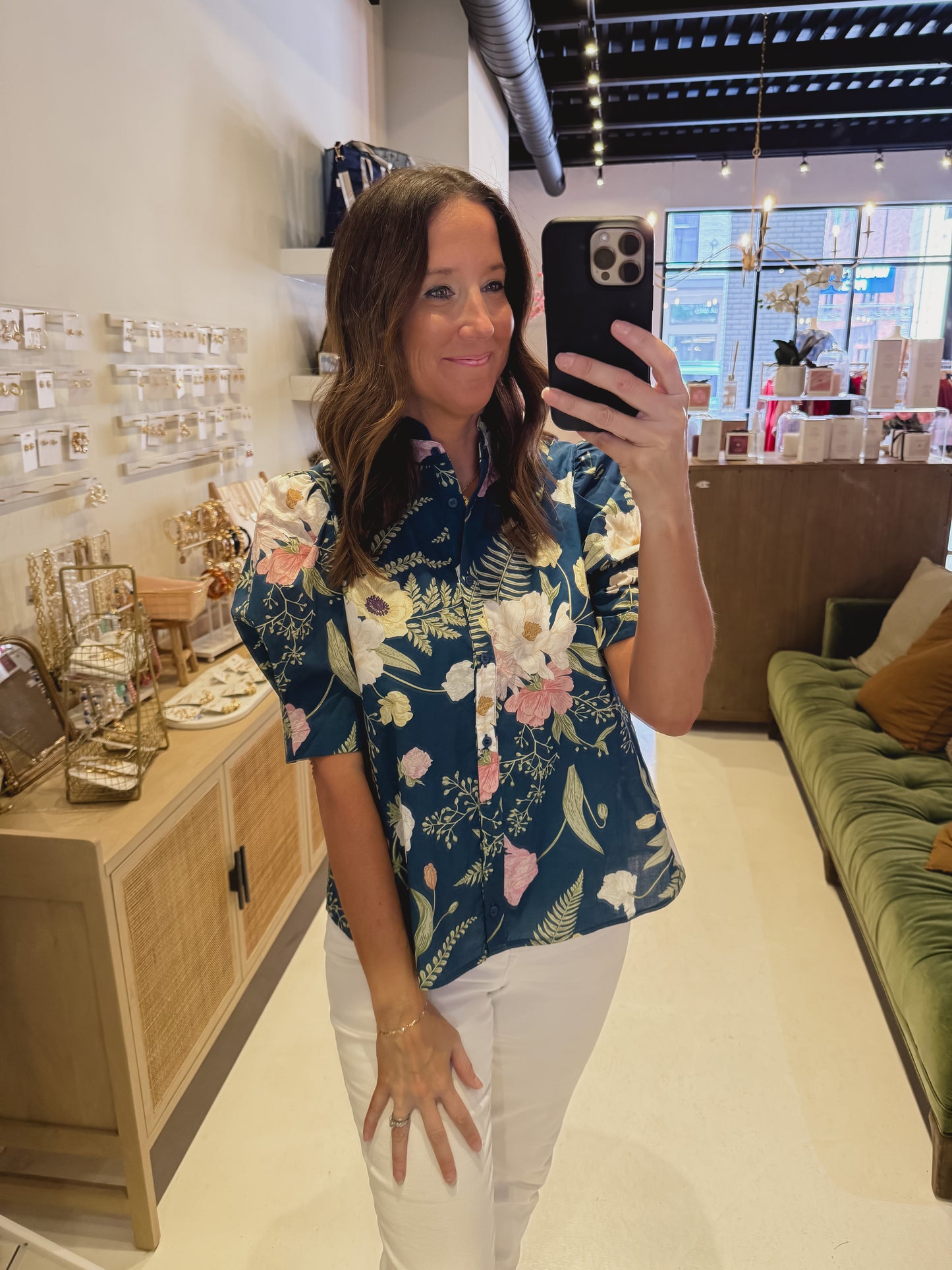 The Floral Foliage Top